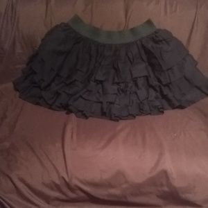 XL French Atmosphere Black Ruffle Mini